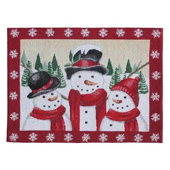 St. Nicholas Square® Snowman Tapestry Placemat - Picture 1 of 3
